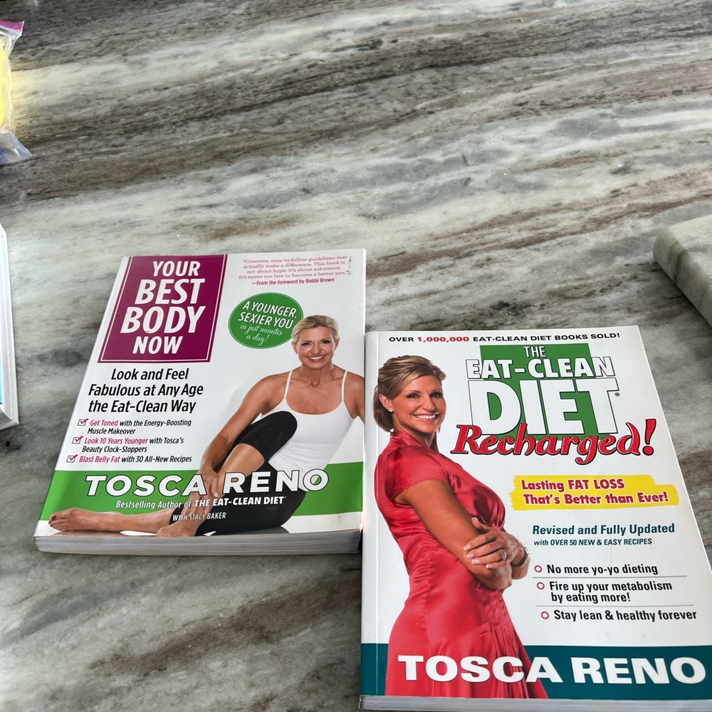 2 Tosca Reno books-VERY GOOD RESOURCES  FOR EATING CLEAN
